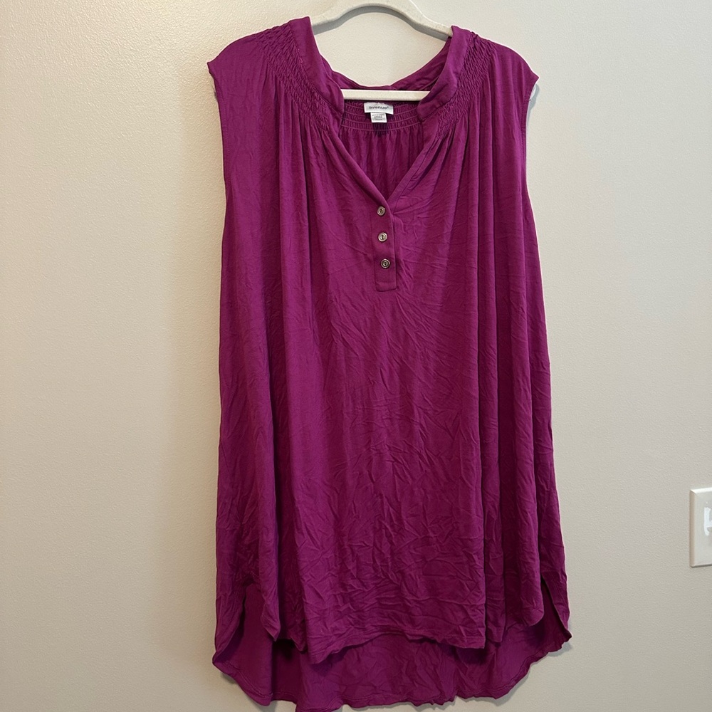 Avenue Purple Sleeveless Women's Top Size 30/32